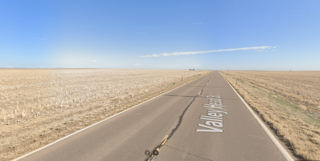 A desolate stretch of land in Adams County.